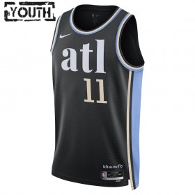 Canotte Bambino Atlanta Hawks Trae Young Nike 2023-24 City Edition Nero Swingman